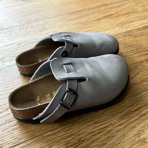 Birkenstock Mules for Children in lavender/grey